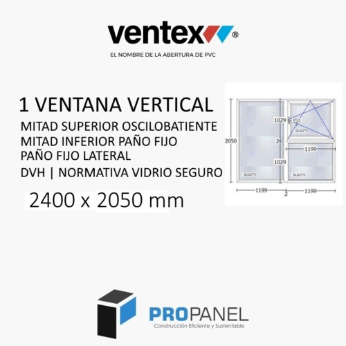 Kit Aberturas PVC Hus 2 PROPANEL