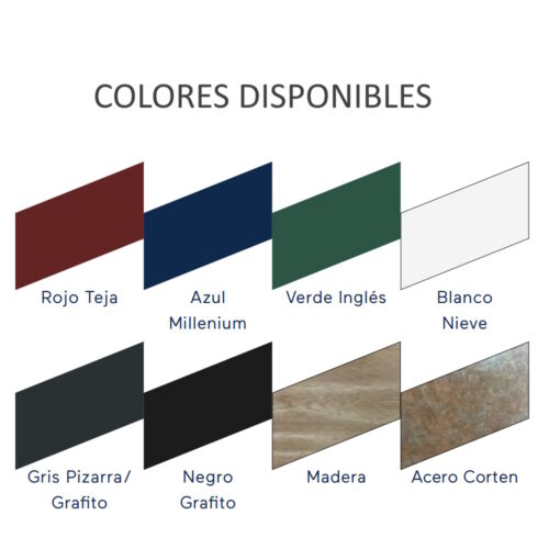 Paneles Chapa Poliuretano Chapa Colores