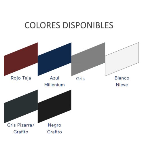 Colores Paneles Chapa Poliuretano Fijacion Oculta