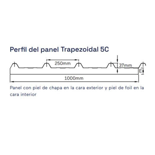 Paneles Chapa Poliuretano Foil Techo 50 mm - Shop PROPANEL