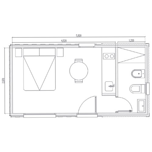Modulo 18m2 Planta