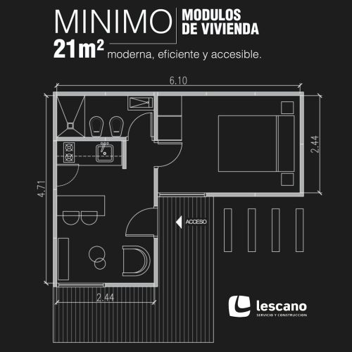 Módulo Lescano Mínimo 21 Planta